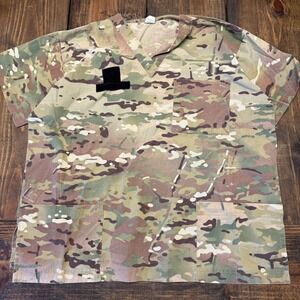 Shamron Mills Camouflage Scrub Top X Large Multicam Military Medical